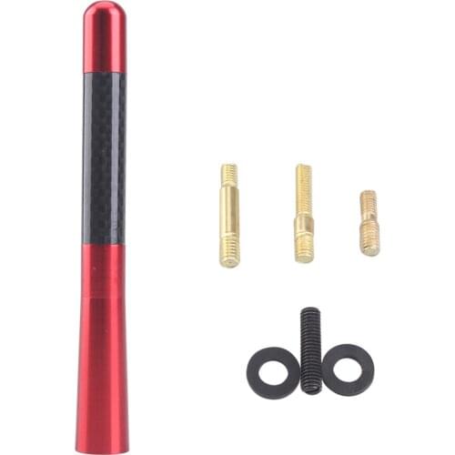 12cm Universal Car Roof Mast Whip Stereo Radio FM/AM Signal Antenna WRC WOLF Carbon Fiber Short Antenna Radio Antenna