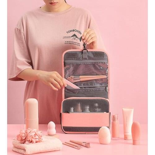 High Quality Waterproof PU Makeup Bag Cosmetic Box Toiletry Bag Travel Organizer Cosmetics Bags Kuferek Na Kosmetyki Kosmetyczka