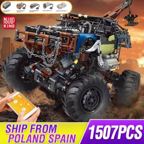 Mould King High-Tech Car Model The APP Motorized RC Rebel Tow Truck Building Block Assembly Bricks Kids DIY Toys Christmas Gifts