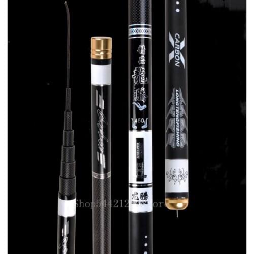 High Carbon 2.7-6.3M Fishing Rod Spinning Portable Telescopic Spinning Rod Ultralight Rock Fishing Rod