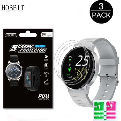 3Pcs Anti-Scratch Protective Film For LEMFO T4 Pro 1.3 Inch Smart Watch Full Coverage Screen Protector Hydrogel Film Not Glass
