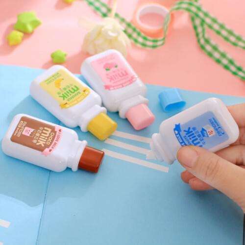 1PC New Creative Lovely Milk Correction Tape Material Escolar Kawaii Stationery School Office Supplies Papelaria 6m