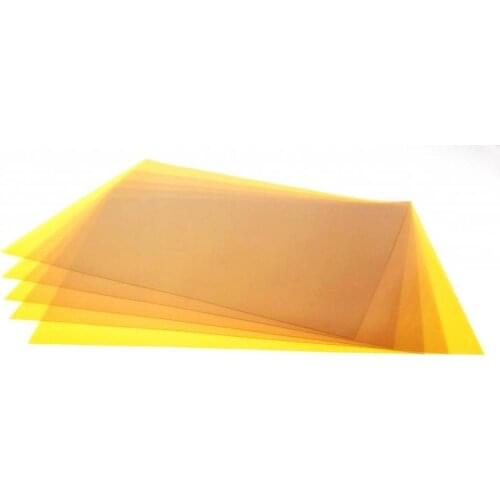10pcs*0.06mm 250x320mm 9.8x12.6 polyimide Sheets With Release Liner for Artifex, MendelMax 2 3D printer heat bed
