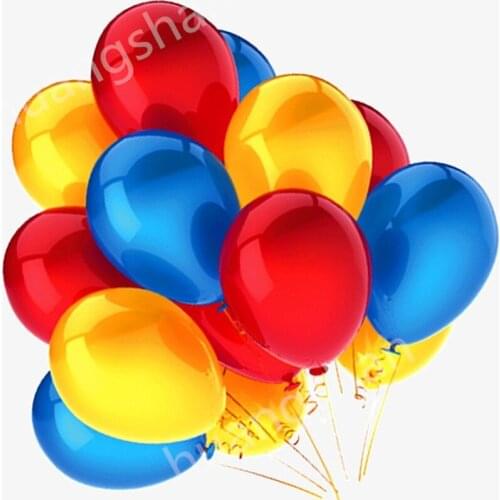 15pcs 10inch latex Balloons Kids Themed Party Decors Black Yellow Red Balloons Baby Shower First Birthday Party Decor Supplies
