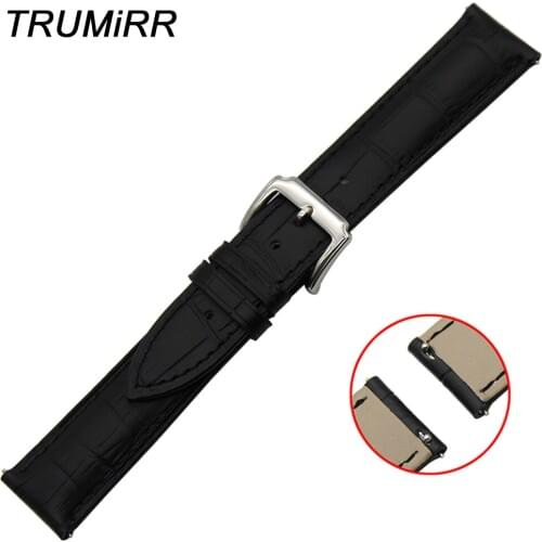 20mm 22mm Genuine Leather Watchband Quick Release Strap for Ticwatch 1 46mm / 2 42mm / Ticwatch E Watch Band Wrist Belt Bracelet
