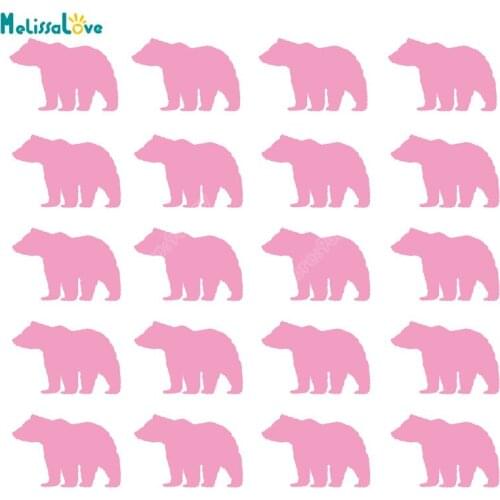 48/set Small Polar Bear Sticker Animal Party Theme Invitation Seal Party Nursery Decoration Removable Vinyl Wall Stickers B364