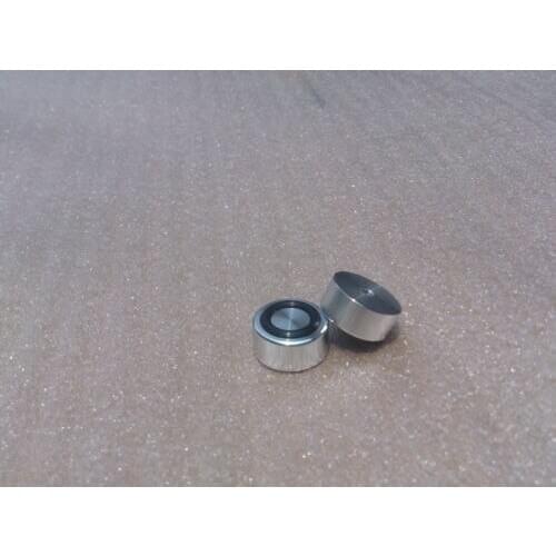 4x (Silver) Aluminum feet / foot pads D:20mm H:10mm