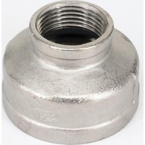 2" BSP female to 1" BSP female Thread Reducer 304 Stainless Steel Pipe Fitting Connector Adpater