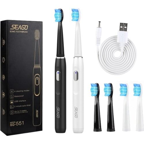 XFU Rechargeable Sonic Toothbrush Electric Brush For Oral Care Dupont Bristle Deep Clean Tooth Stains Daily Brushing Essentials