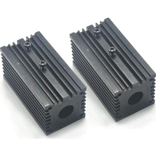 2pcs 12mm Aluminum Cooling Heat Sink Holder Mount for 12mm Laser Diode Modules 32x62mm