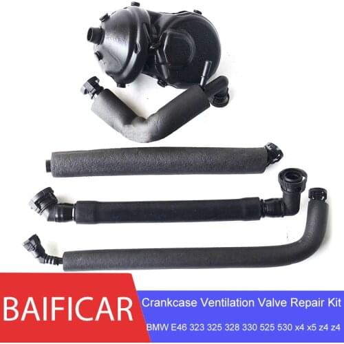 Baificar Brand New PCV Crankcase Vent Valve & Breather Hose Cold Weather Climate 5 Pcs Repair Kits For BMW E46 3 5 Series Z4 X5
