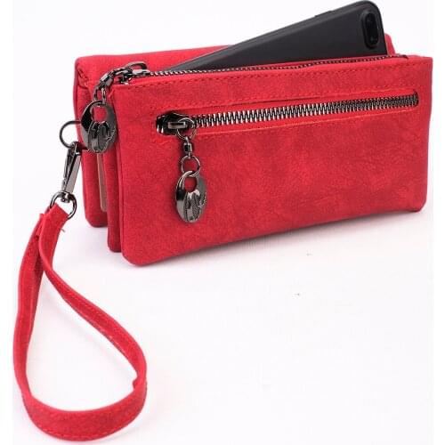 Special Design Wallet with Red Phone Compartment - medium size - useful