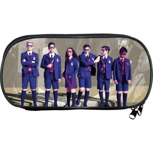 Umbrella Academy Pencil Case Movie Game Cosmetic Cases Multifunction Pen Bag Office School Pen Cases Pencilcase Stationery Bags