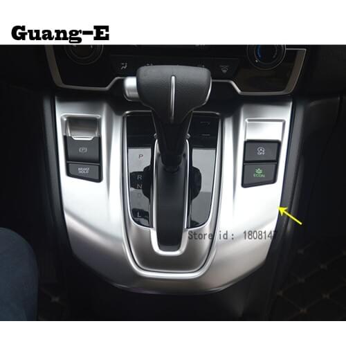 For Honda CRV CR-V 2017 2018 2019 2020 car sticker hoods frame detector trim Center Console Cup Holder gear shift knob box 1pcs
