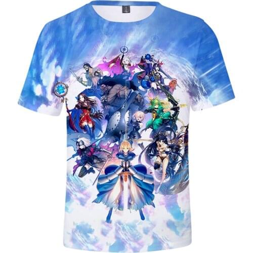 T-Shirt For Men Street Wear FateGrand Order Print Harajuku Shirt Size XXS-4Xl