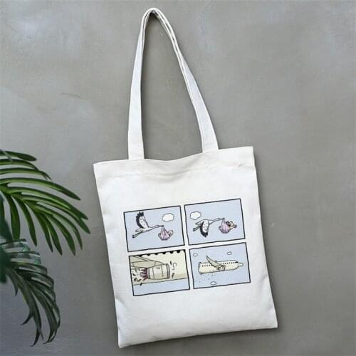 My Depression My Brain My Temper Solid Color Funny Printing Shoulder Canvas Bags Harajuku Handbag Spoof Personality Women Bag