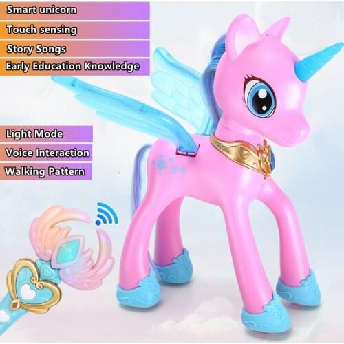 Intelligent Dream RC Unicorn Voice Interactive Song Dancing Storytelling Bionic Walking Children’s Early Education Electric Toy