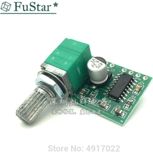 Mini PAM8403 DC 5V Power Audio Amplifier Board 2 Channel 3W W Volume Control / USB Power 2 * 3W Volume Control Potentionmeter