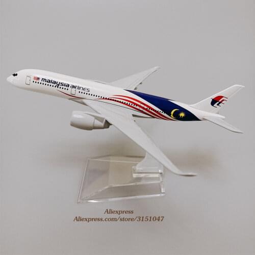 Alloy Metal Air Malaysia Airlines Airplane Model Airbus 350 A350 Airways Air Plane Model Stand Diecast Aircraft Kids Gifts 16cm