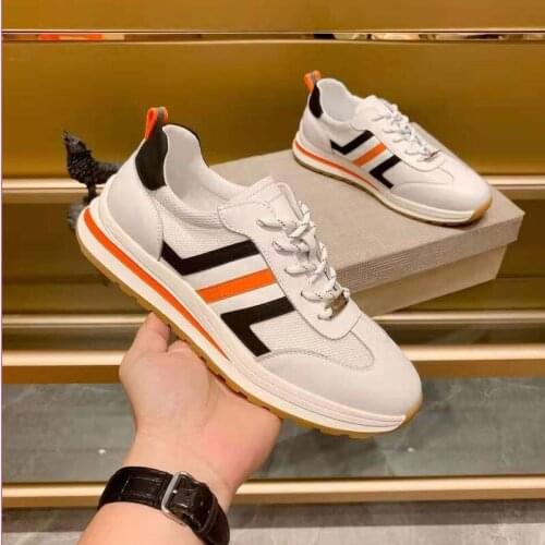 Men Casual Flat Sports Shoes High Quality Designers Versatile Sneakers For Male Trainers Anti-slip Outdoor Lace-up Shoes