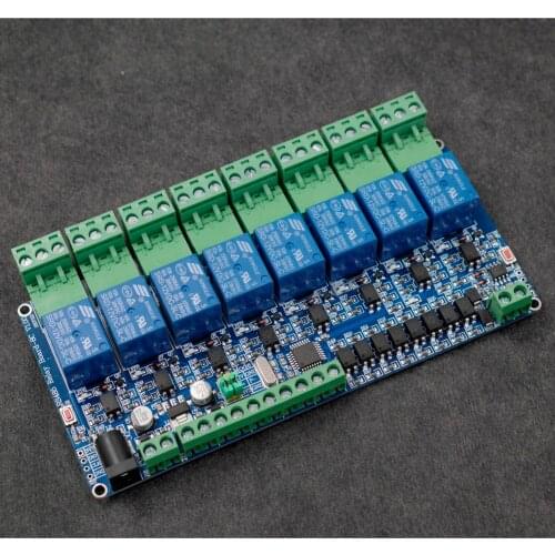2017 New Arrival!!! 8 Relay Module 8-CH MODBUS RTU RS485 Network Expansion Board 8-CH Input RS485 TTL (Modbus RTU Mode)