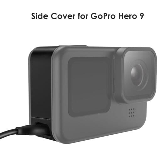 Battery Side Cover Plastic Replacement Outdoor Sightseeing Accessories for GoPro Hero 9 Removable Cell Pack Lid