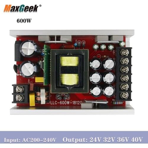 Maxgeek 600W LLC Power Amplifier Switching Power Supply Board Dual Output 24V 32V 36V 40V For Power Amplifier ±50V 5A