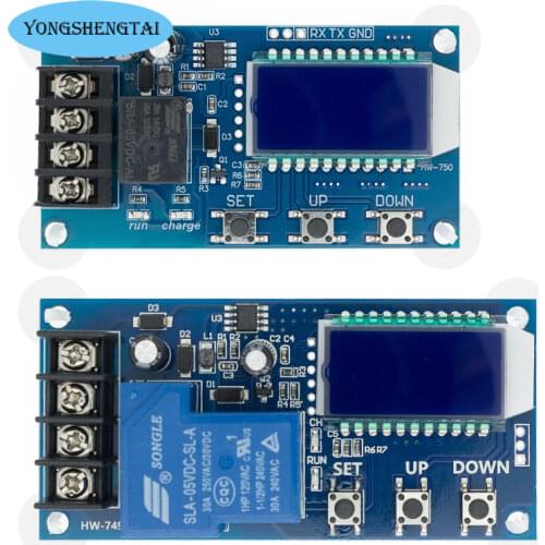 DC 6-60v 30A Storage battery Charging Control Module Protection Board Charger Time Switch LCD Display XY-L30A XY-L15A