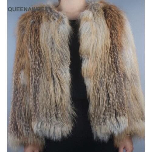 Шубы из натурального меха QUEENAWEET China At AliExpress