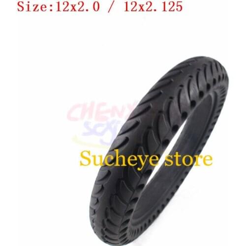 Size 12 Inch Non-inflatable Tubeless Solid Wheel Tyre 12x2.0 12x2.125 for Many Gas Scooter E-bike Hoverboard Self BalancingParts