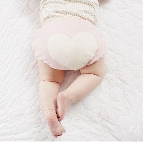 Baby 100%Cotton shorts Infant,Newborn Fashion Love heart Underpants toddler Training pants for 0-2T Kids underwear gifts CN
