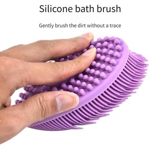 Silicone Bath Brush Baby Bath Soft Brush Baby Tactile Training Brush Baby Massage Brush