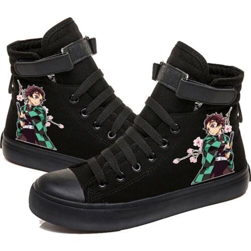 Anime Shoes Demon Slayer Kimetsu No Yaiba Merch Kamado Tanjiro Sneaker Zapatos Chaussure Schuhe