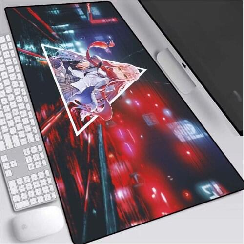 Anime Dear Franxx Mouse Pad XXL Darling In The Franxx Gaming Mousepad Laptop Waterproof Keyboard Desk Mat Pink Mousepad gift
