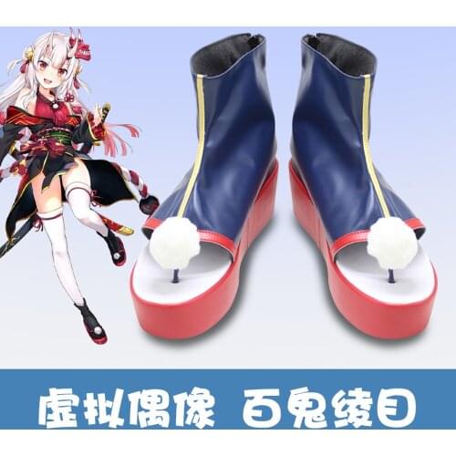 Anime Vtuber Youtuber Nakiri Ayame Cosplay Shoes Boots for Halloween Christmas Party Masquerade Anime Shows Halloween shoes