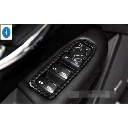 Car Accessories Door Handle Holder Window Lift Button Switch Decoration Panel Cover Trim For Cadillac XT5 2016 - 2021 Plastic