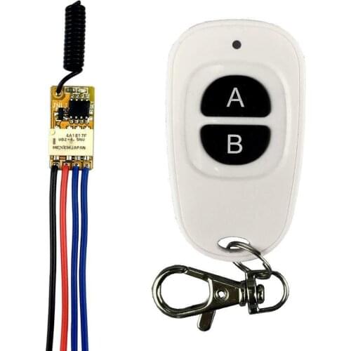 RF Wireless Remote Control Switch 433mhz Transmitter Receiver 3.7v 5v 6v 9v 12v Battery Power Mini Small Relay Controller Module