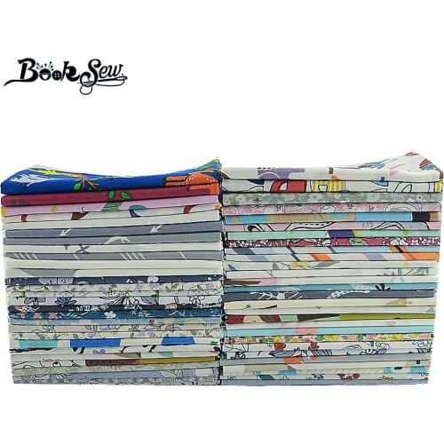 Booksew 100% Cotton Fabric Meters 50x160cm Ankara Telas Por Metro Flowers Cartoon Animal Design DIY Tissu Patchwork Quilts Dress