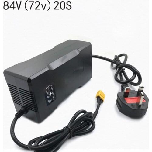 20S 84V 2.5A 2A 1.5A Fast Car Battery Charger For 72V Li-ion Pack Lipo Ninebot Electrice Bike Scooter Bicycle With CE ROHS SAA