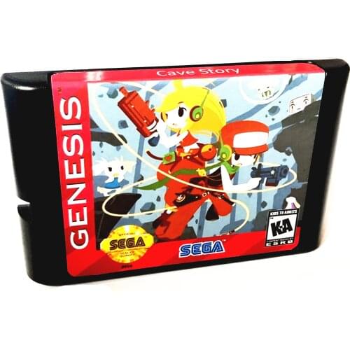Cave Story (Support save file ) For SEGA GENESIS Mega Drive 16 bit Game Cartridge For NTSC Console