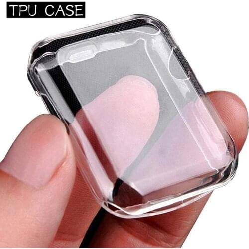 360 Slim Watch Cover for Apple Watch Case 6 SE 5 4 3 2 1 42MM 38MM Soft TPU Screen Protector for IWatch 6 Series 5 4 3 44MM 40MM
