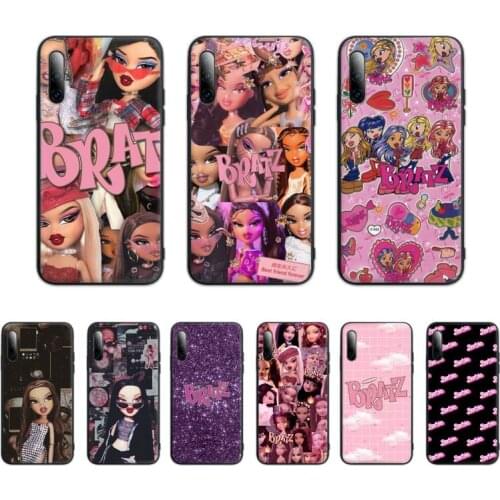 Lovely Doll Bratz Black Silicone Cell Phone Case Cover For Honor 7A Pro 7C 10i 8A 8X 8S 8 9 10 20 Lite
