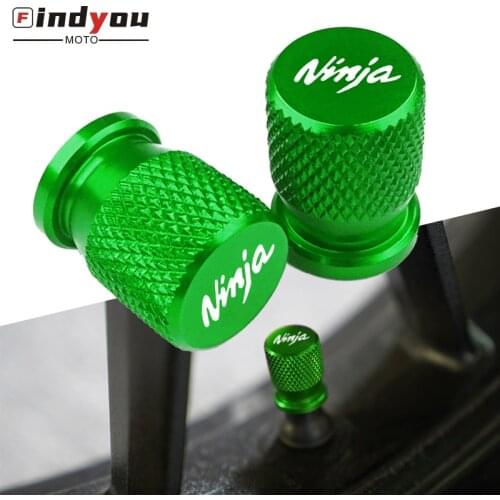For KAWASAKI Ninja 400 650 300 250 250R Ninja H2R ZX14R ZX10R ZX6R Z1000SX Motorcycle CNC Wheel Tire Valve caps Airtight Covers
