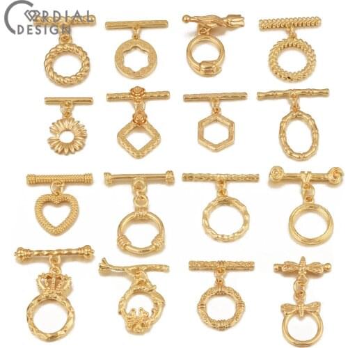 Cordial Design Jewelry Findings & Components/OT Clasps & Hooks/Hand Made/DIY Connectors/Genuine Gold Plating/Jewelry Accessories