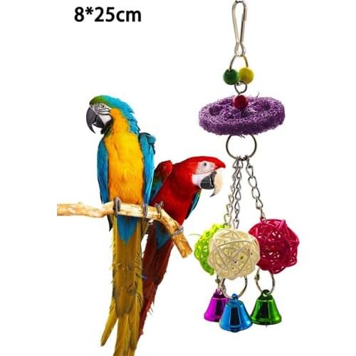 Parrots Toys Bird Cage Chew Accessories For Pet Toy Swing Hanging Pet Supplies