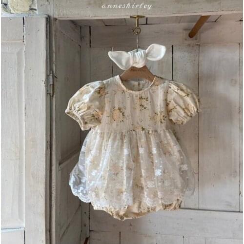 2021 new boys girls printed rompers cotton shorts sleeve summer babys jumpsuit