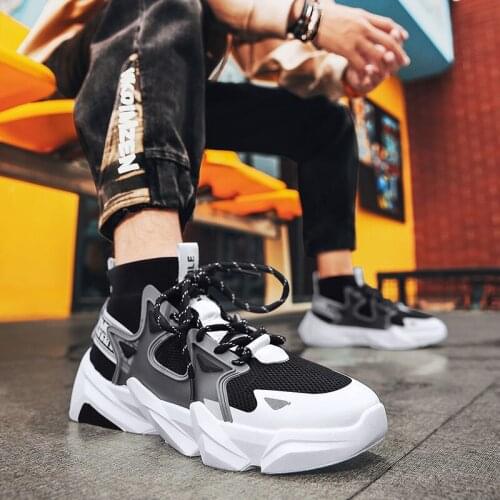 Flying Woven Breathable Wear-resistant Casual Sports Shoes, Fashion Jogging Shoes Strong Grip Good Stability Mens Sneackers