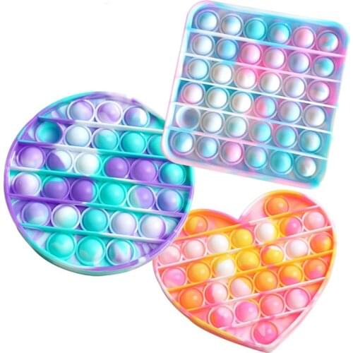 Hot Push Bubble Fidget Toys Adult Stress Relief Toy Antistress Soft Squishy Anti Stress Gift Anti Stress Box