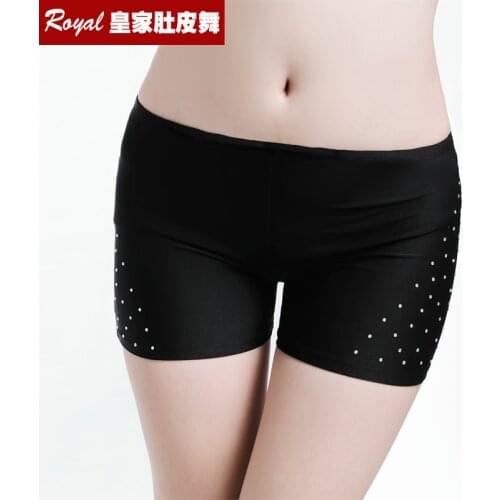 Hot Sale Women New Rhinestone Safety pants belly dancing pants belly dance Costume Short Pants For performance 13 colors -9010