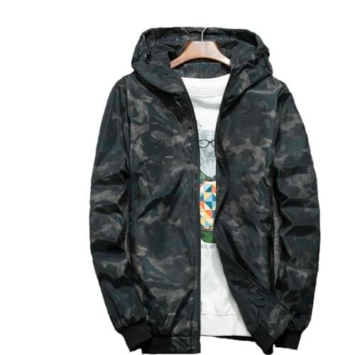 Mens Anorak Jackets Fashion Mens Harajuku Hip Hop Streetwear Jackets Man Camouflage Pullover Hooded Tracksuit Coats 4XL